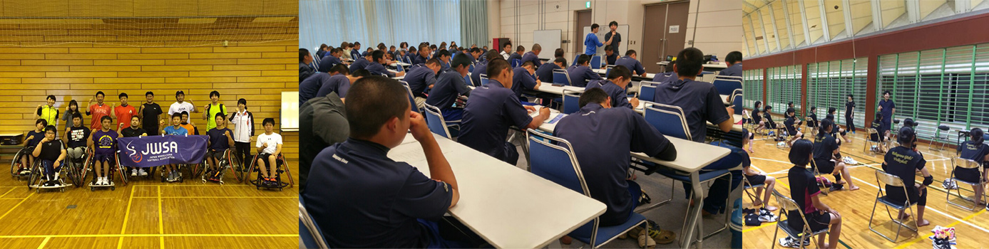 色々なチームのスポーツ障害教室に
講師として講演しています。
