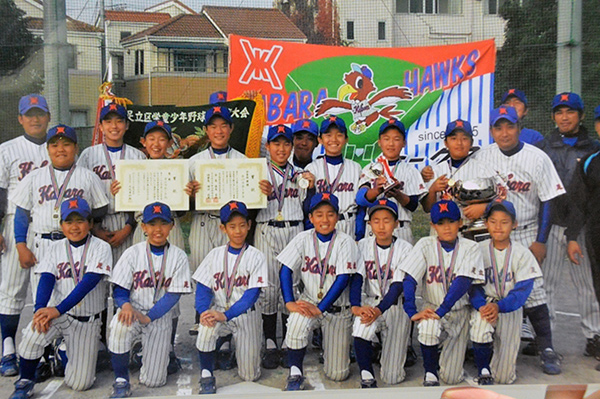 少年野球チームの選手もたくさん来院しています！